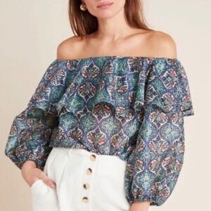 NEW Anthropologie Sachin + Babi Off The Shoulder Top